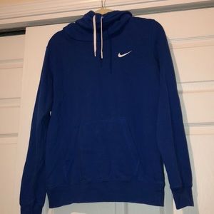 Nike woman’s royal blue high neck hoodie